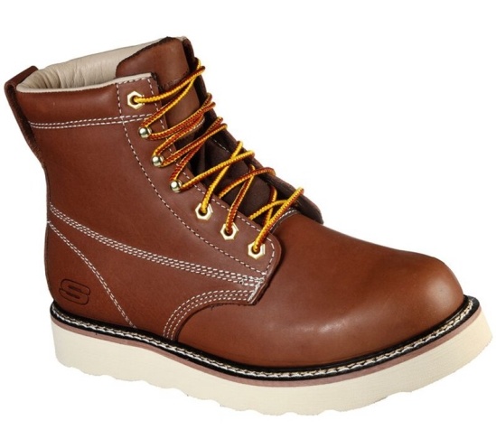 Skechers Pettus - Lebaum Pracovne Cizmy Panske Tmavo Hnede | 097-HYKTMC