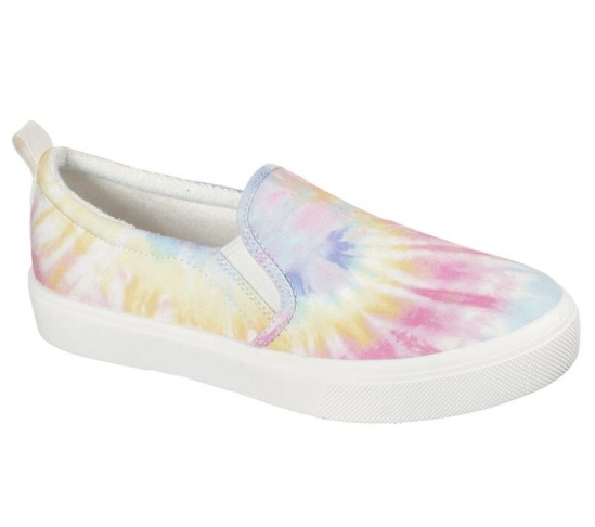 Skechers Poppy - Hippie Hype Slip On Damske Biele / Viacfarebný | 978-FPHLCY