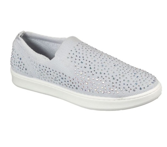 Skechers Poppy Lo - Easy Shine Slip On Damske Svetlo Siva | 412-GPLUOV