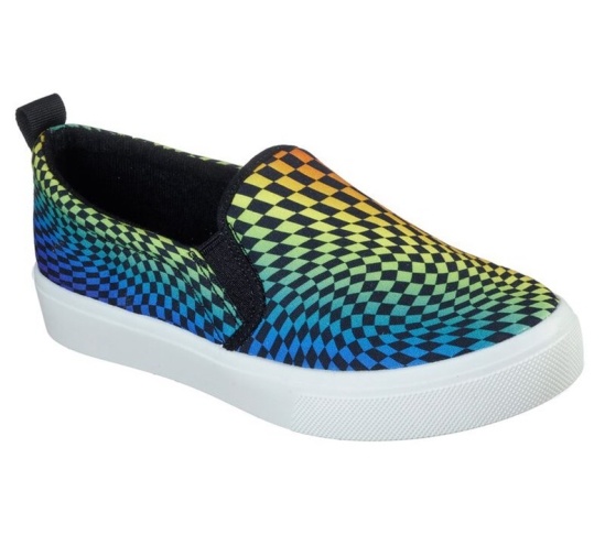 Skechers Poppy - Psychedelic Steps Slip On Damske Čierne / Viacfarebný | 284-CVEHBK
