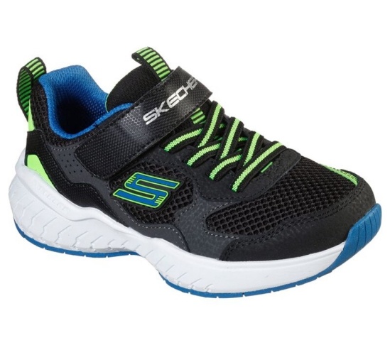 Skechers Power Sonic - Anorzo Tenisky Chlapcenske Čierne / Svetlo Zelene | 214-TPXZLR