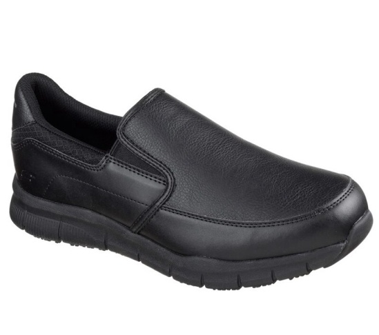 Skechers Pracovná Relaxed Fit: Nampa - Groton Sr Slip On Panske Čierne | 371-GMFPQZ