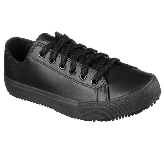 Skechers Relaxed Fit: Arispel Sr Pracovne Cizmy Damske Čierne | 952-NTFJIC