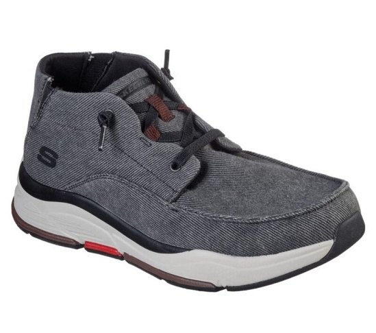 Skechers Relaxed Fit: Benago - Migo Slip On Panske Čierne | 291-WFRBIV