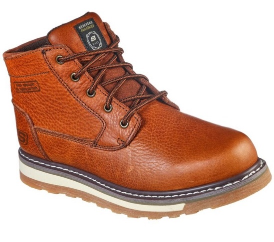 Skechers Relaxed Fit: Boydton - Emporia Pracovne Cizmy Panske Hnede | 961-MCOYIU