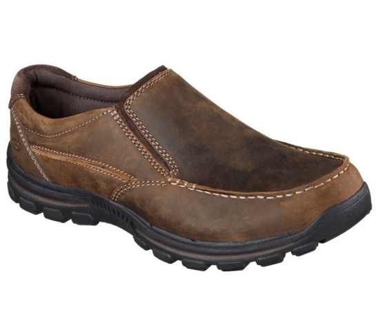 Skechers Relaxed Fit: Braver - Rayland Slip On Panske Hnede | 964-EPWYUN