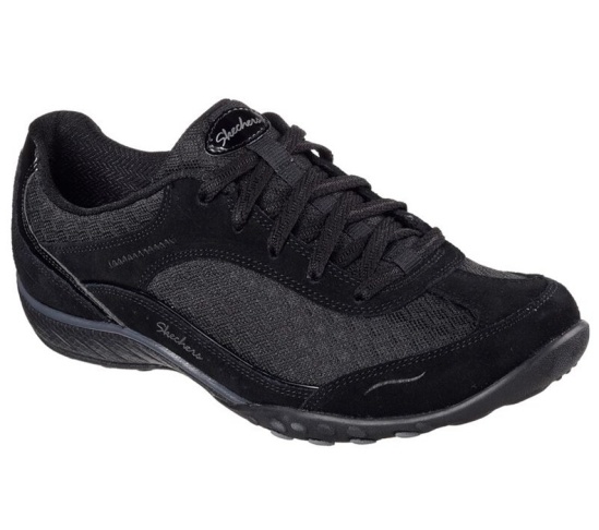 Skechers Relaxed Fit: Breathe Easy - Simply Sincere Tenisky Damske Čierne | 751-GXMZTN