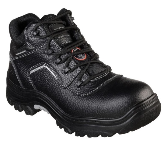 Skechers Relaxed Fit: Burgin - Sosder Comp Spicou Pracovne Cizmy Panske Čierne | 027-FJSAPU