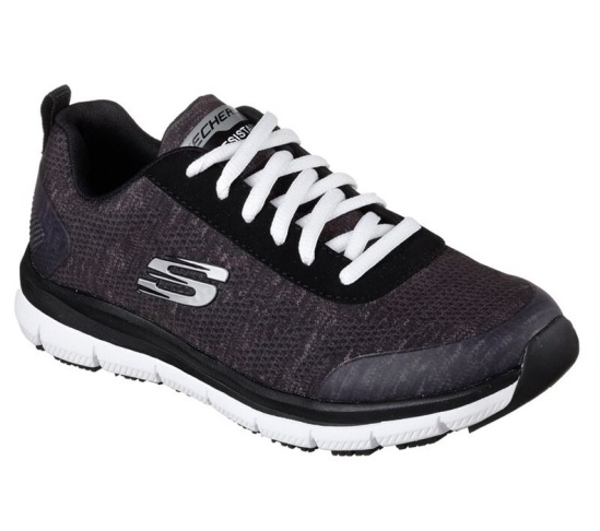 Skechers Relaxed Fit Comfort Flex Sr Hc Pro Sr Tenisky Damske Čierne / Biele | 182-NFOXHP