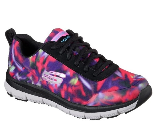 Skechers Relaxed Fit Comfort Flex Sr Hc Pro Sr Tenisky Damske Čierne / Viacfarebný | 543-MSAJBV