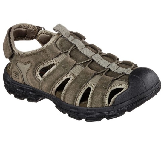 Skechers Relaxed Fit: Conifer - Selmo Sandale Panske Olivovo Zelená | 796-MDBYCA
