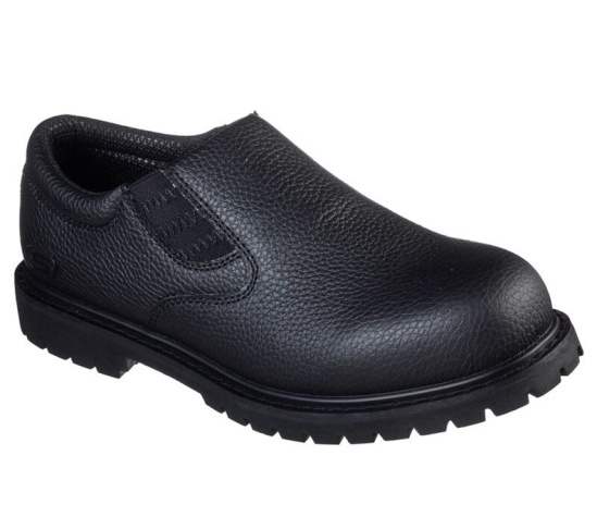 Skechers Relaxed Fit: Cottonwood - Ekel Sr Pracovne Cizmy Panske Čierne | 046-MEHAJS