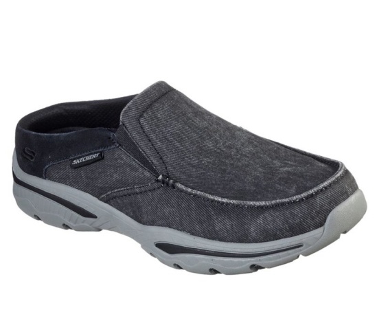 Skechers Relaxed Fit: Creston - Backlot Topanky Casual Panske Čierne | 257-YGAQTN