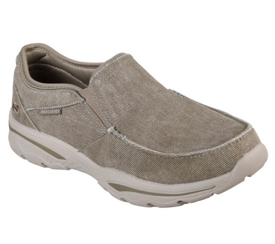 Skechers Relaxed Fit: Creston - Moseco Topanky Casual Panske Siva | 849-BPOTXV