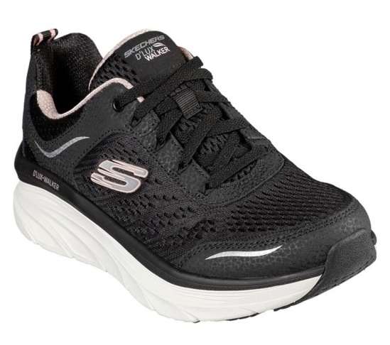 Skechers Relaxed Fit: D'lux Walker - Infinite Motion Tenisky Damske Čierne / Ruzove | 968-ONIQKF
