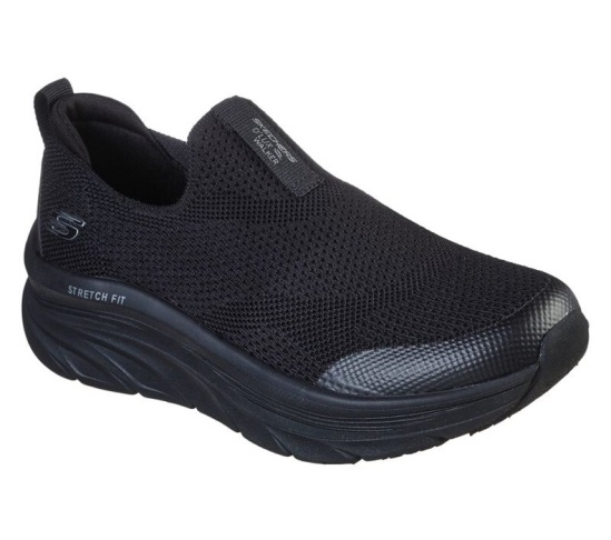 Skechers Relaxed Fit: D'lux Walker - Quick Upgrade Slip On Damske Čierne | 718-GXUVMK