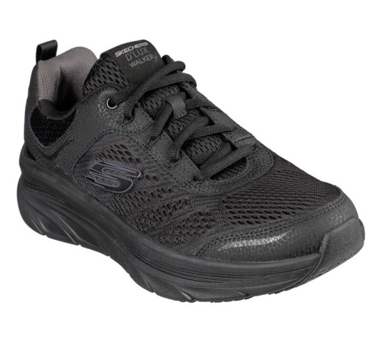 Skechers Relaxed Fit: D'lux Walker Tenisky Panske Čierne | 318-LGISAP