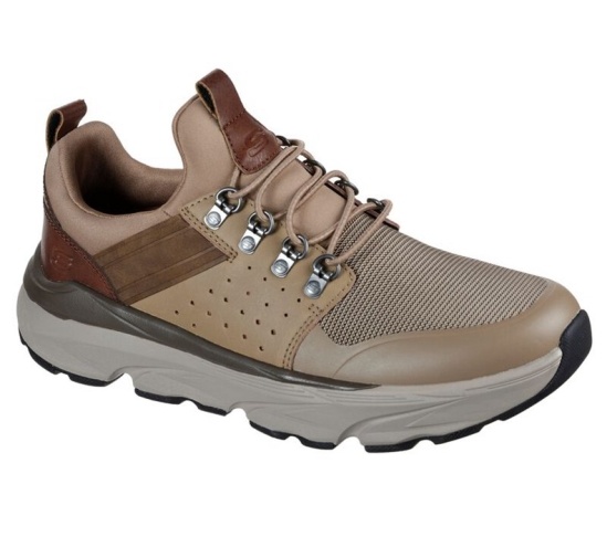Skechers Relaxed Fit: Delmont - Escola Slip On Panske Svetlo Hnede | 536-FIGSQX