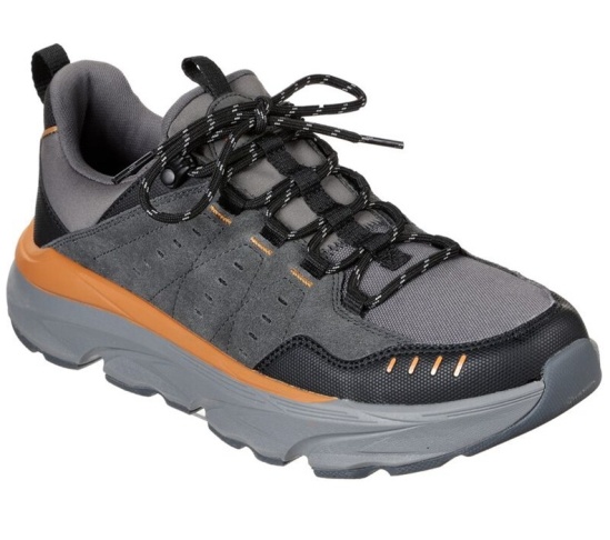 Skechers Relaxed Fit: Delmont - Sonaro Tenisky Panske Čierne / Siva | 907-ARYIVG