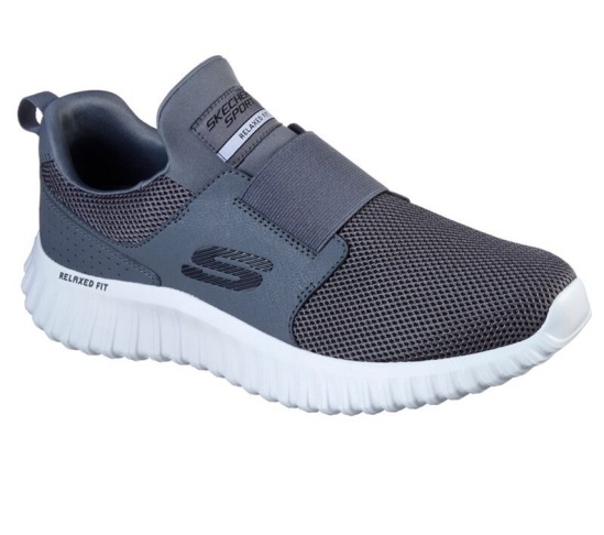 Skechers Relaxed Fit: Depth Charge 2.0 Tenisky Panske Tmavo Siva | 293-YBRDGU