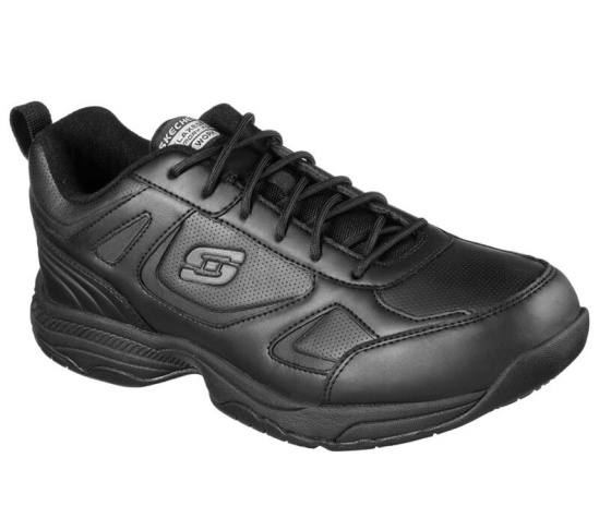 Skechers Relaxed Fit: Dighton Sr Pracovne Cizmy Panske Čierne | 579-SBMWEI