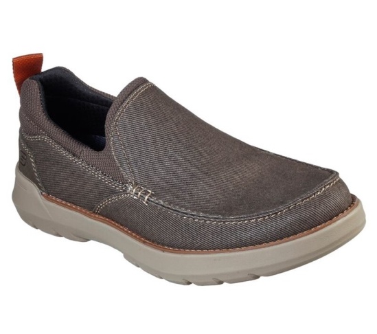 Skechers Relaxed Fit: Doveno - Hangout Slip On Panske Čokoláda | 217-MKGHTR