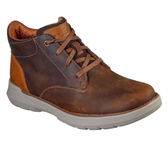 Skechers Relaxed Fit: Doveno - Molens Tenisky Panske Hnede | 837-DUHPIZ