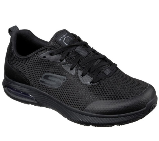 Skechers Relaxed Fit: Dynaair Sr Tenisky Panske Čierne | 837-BWDPAV