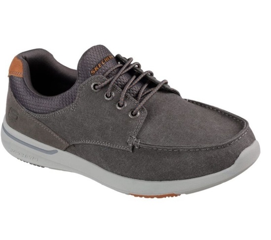 Skechers Relaxed Fit: Elent - Mosen Slip On Panske Tmavo Siva | 821-HZUJYB
