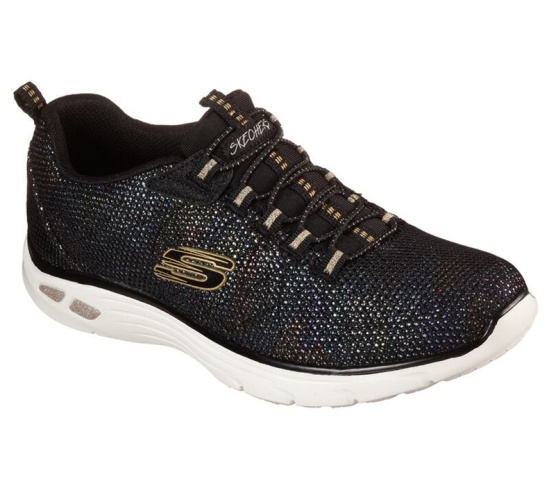 Skechers Relaxed Fit: Empire D'lux - Charming Grace Slip On Damske Čierne / Viacfarebný | 437-JMTBUP