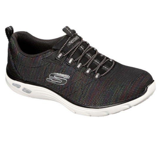 Skechers Relaxed Fit: Empire D'lux - Dance Party Tenisky Damske Čierne / Viacfarebný | 847-TCPYVB