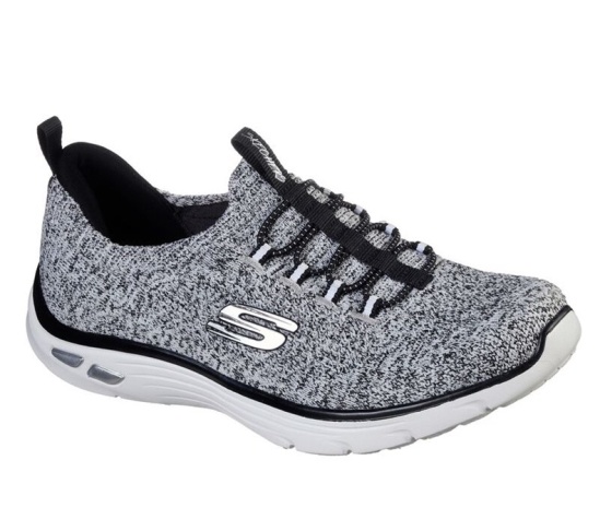 Skechers Relaxed Fit: Empire D'lux - Sharp Witted Slip On Damske Biele / Čierne | 023-WDBNMZ