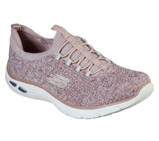 Skechers Relaxed Fit: Empire D'lux - Sharp Witted Tenisky Damske Ruzove | 390-WAEUST
