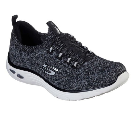 Skechers Relaxed Fit: Empire D'lux - Sharp Witted Tenisky Damske Čierne / Biele | 923-DZHBNK