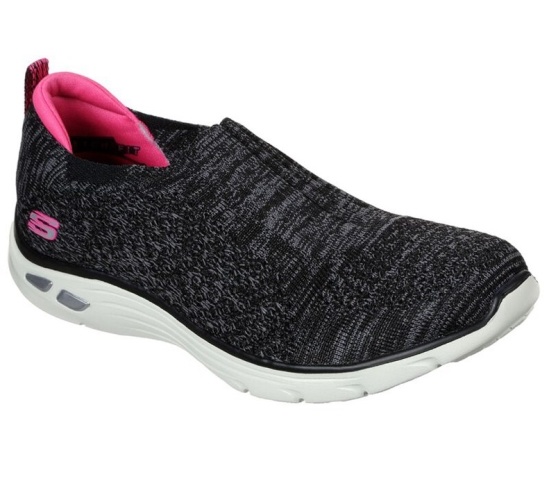 Skechers Relaxed Fit: Empire D'lux - Sweet Pearl Slip On Damske Čierne / Ruzove | 081-WJELRF