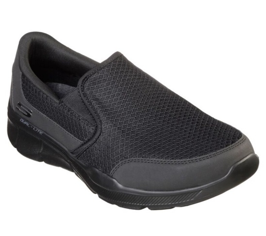 Skechers Relaxed Fit: Equalizer 3.0 - Bluegate Slip On Panske Čierne | 472-GIDJBP