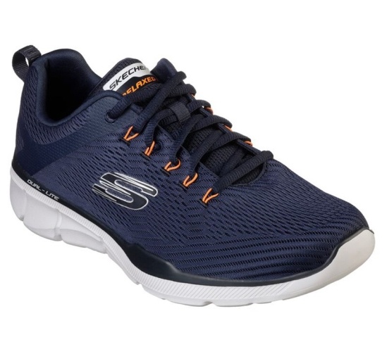 Skechers Relaxed Fit: Equalizer 3.0 Tenisky Panske Námornícka Modrá / Oranžové | 172-ELJCQF