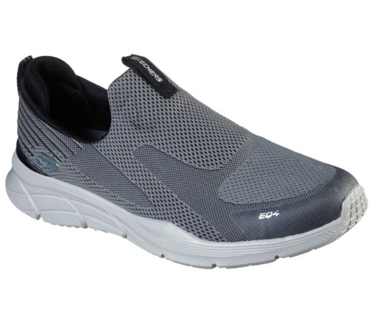Skechers Relaxed Fit: Equalizer 4.0 - Baylock Slip On Panske Siva / Čierne | 056-QBLRXI