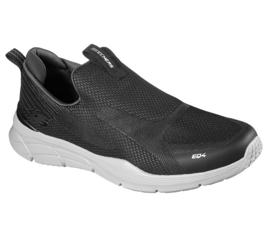 Skechers Relaxed Fit: Equalizer 4.0 - Baylock Slip On Panske Čierne / Siva | 352-YGAECP