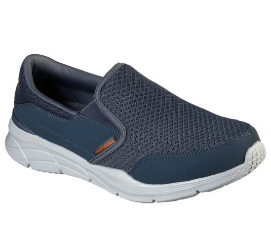Skechers Relaxed Fit: Equalizer 4.0 - Persisting Slip On Panske Siva / Oranžové | 487-OBYSEK