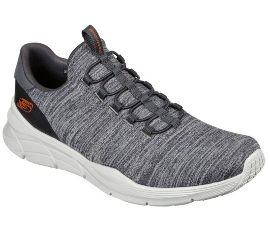 Skechers Relaxed Fit: Equalizer 4.0 - Voltis Slip On Panske Siva / Oranžové | 036-YVCPGM