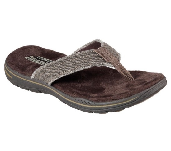 Skechers Relaxed Fit: Evented - Arven Zabky Panske Čokoláda | 608-NQRIDA