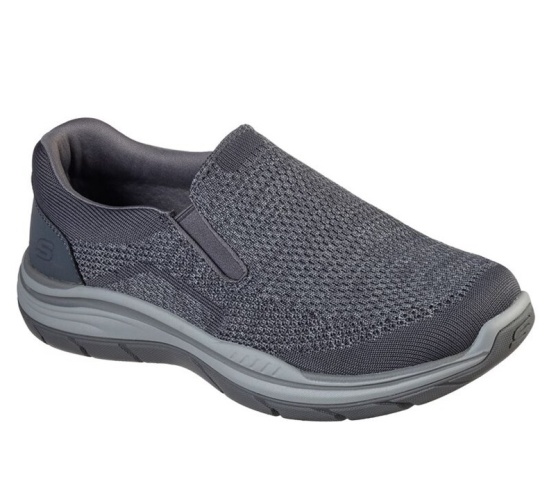 Skechers Relaxed Fit: Expected 2.0 - Arago Slip On Panske Siva | 384-PFOHSD