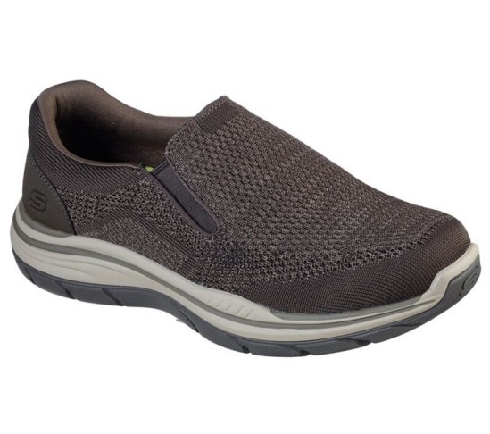 Skechers Relaxed Fit: Expected 2.0 - Arago Slip On Panske Olivovo Zelená / Hnede | 649-KTIMSF