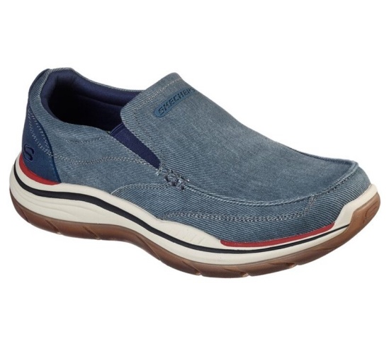 Skechers Relaxed Fit: Expected 2.0 - Brako Slip On Panske Námornícka Modrá | 170-OPAFJZ