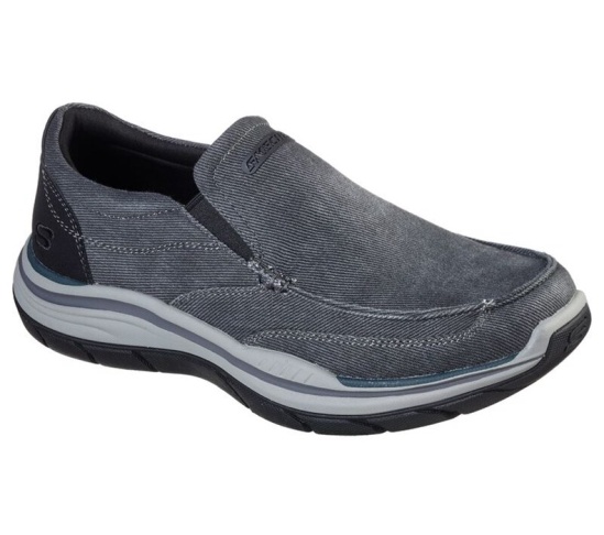 Skechers Relaxed Fit: Expected 2.0 - Brako Slip On Panske Čierne | 803-ZUKTFL