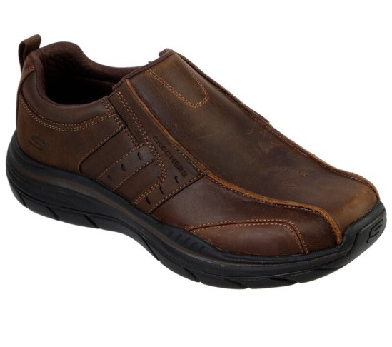 Skechers Relaxed Fit: Expected 2.0 - Wildon Slip On Panske Hnede | 304-KTDGVW