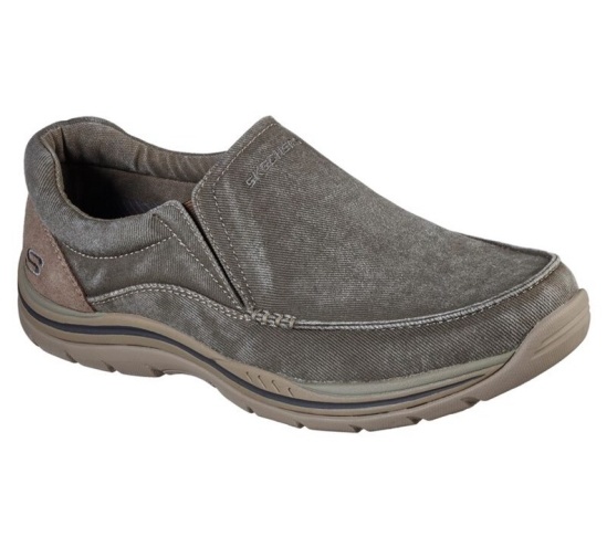 Skechers Relaxed Fit: Expected - Avillo Slip On Panske Hnedožltý | 163-LFPHYG