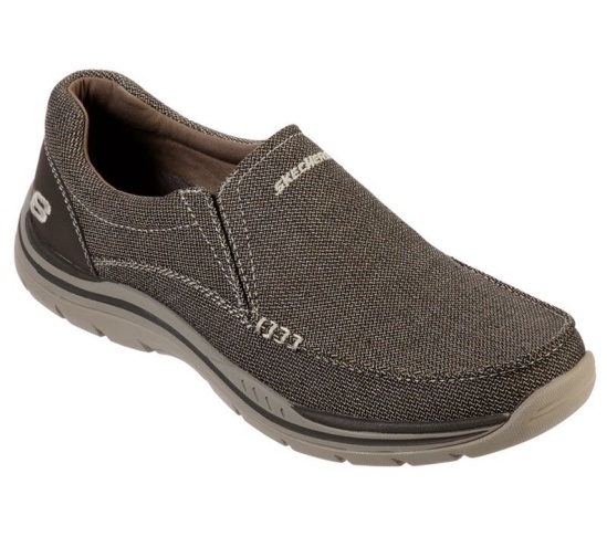 Skechers Relaxed Fit: Expected - Avillo Slip On Panske Tmavo Hnede | 540-ZJDIUK