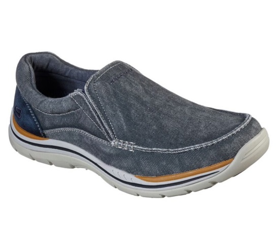 Skechers Relaxed Fit: Expected - Avillo Slip On Panske Modre | 956-YVBZIC